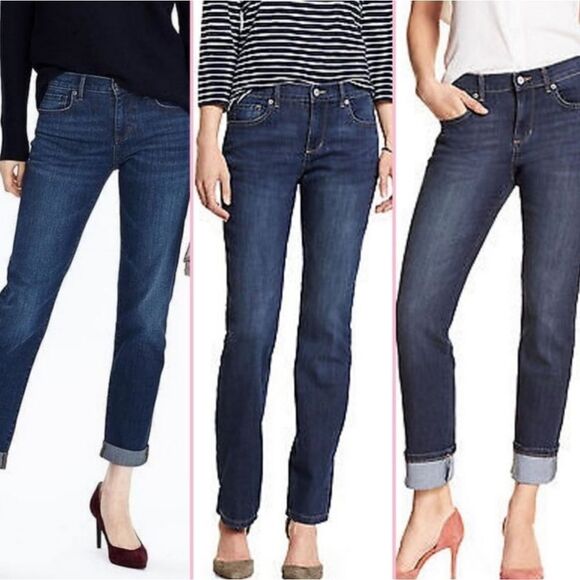 Banana Republic Women's Straight Vail Blue Denim Jeans - Picture 4 of 16